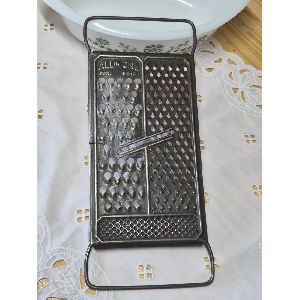 Vintage All In One Brand Food Grater Slicer Shredder Made In USA Good Condition